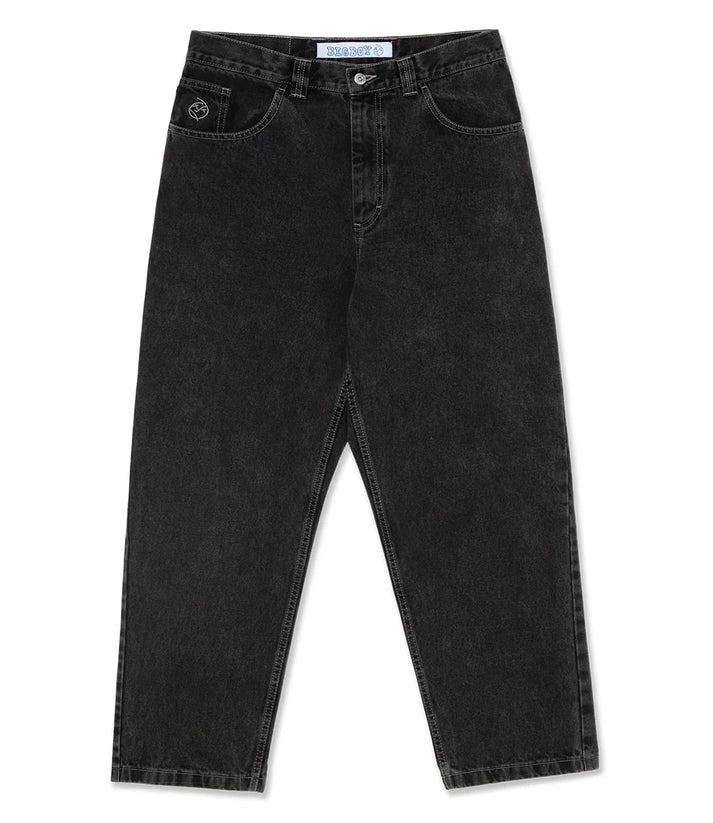 Wide-leg denim jeans for men, comfortable relaxed fit, essential men's apparel