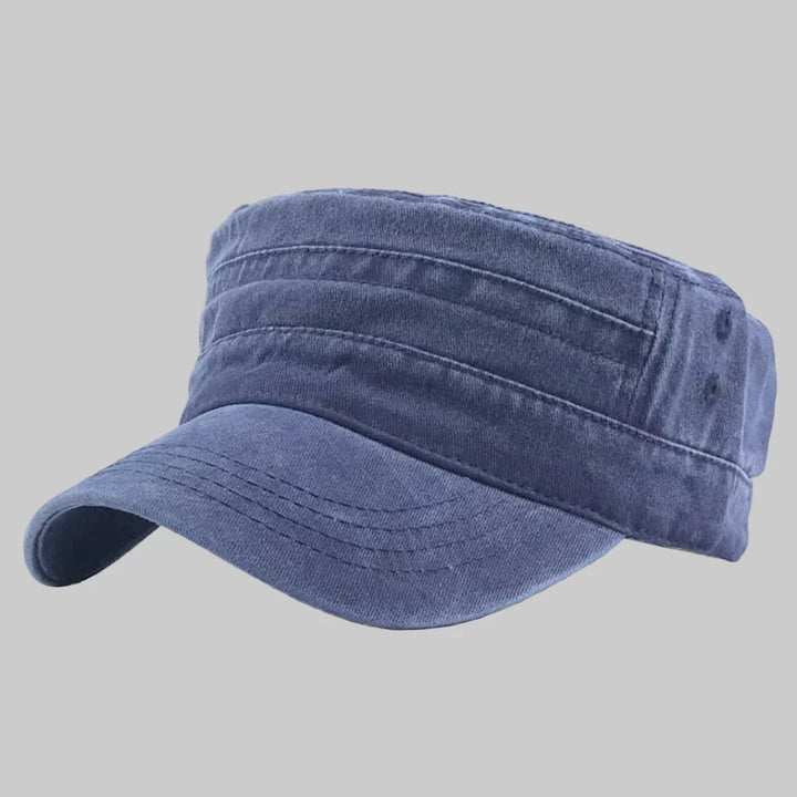 Classic men's army style beanie, a durable retro hat with vintage appeal. Perfect casual headwear.