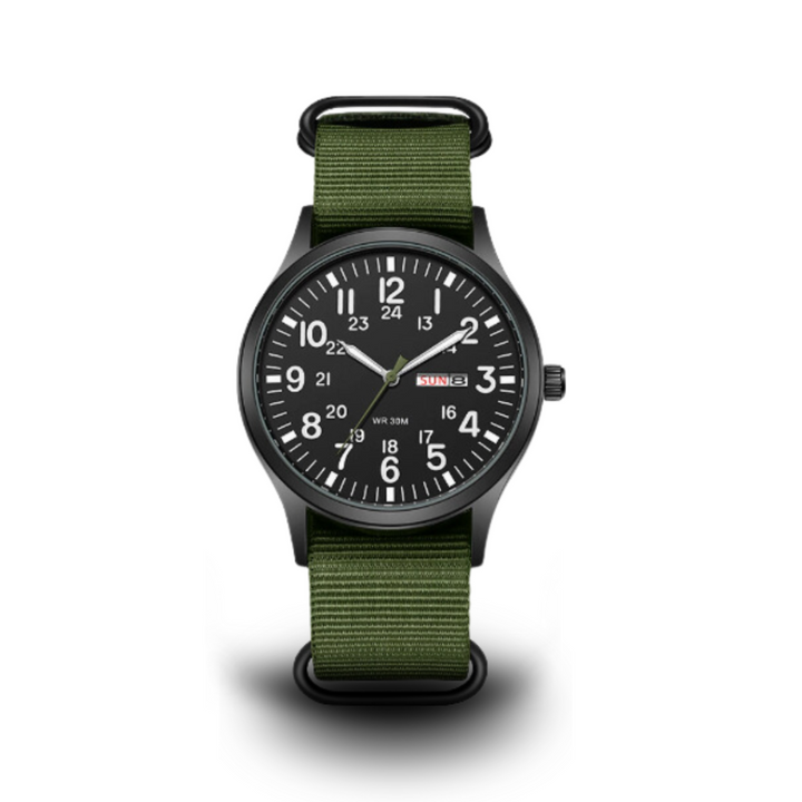 Men's rugged military outdoor watch with durable design & water resistance, ideal for adventure & tactical use.