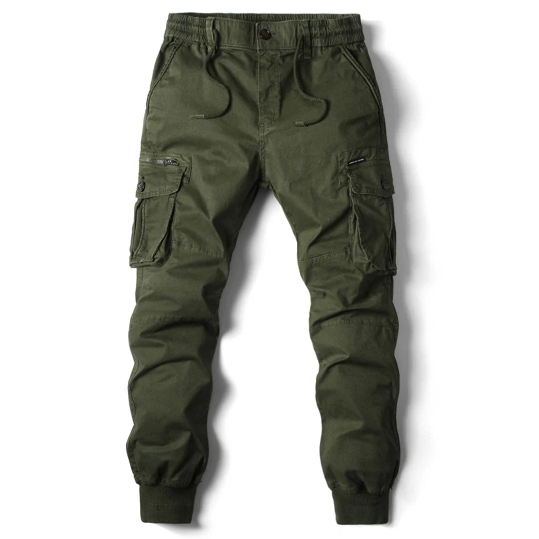 Casual men's multi-pocket cargo pants, perfect for everyday comfort, adventure, and active wear.