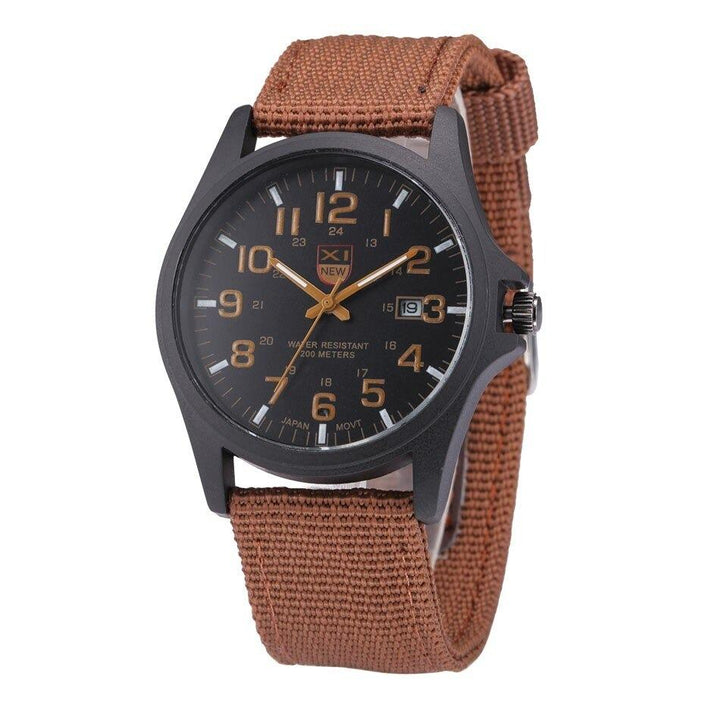 Casual men's sport watch, featuring a sleek design, water resistance, and a comfortable silicone band for daily wear.