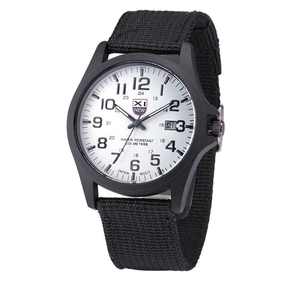 Durable men's outdoor watch, black and silver, built for extreme conditions with a rugged and sporty appearance.