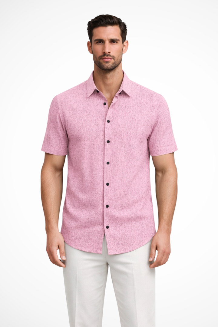 Everyday men's short sleeve button down shirt. Casual summer top for ultimate comfort & style.