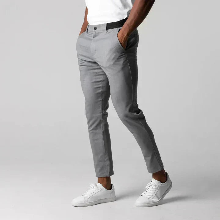 Stylish men's slim fit casual chinos, versatile trousers for modern fashion & comfort.