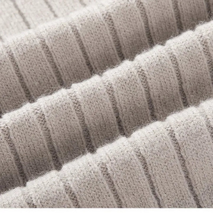 Versatile men's quarter zip slim fit sweater, long sleeve, perfect for layering in modern casual wear.