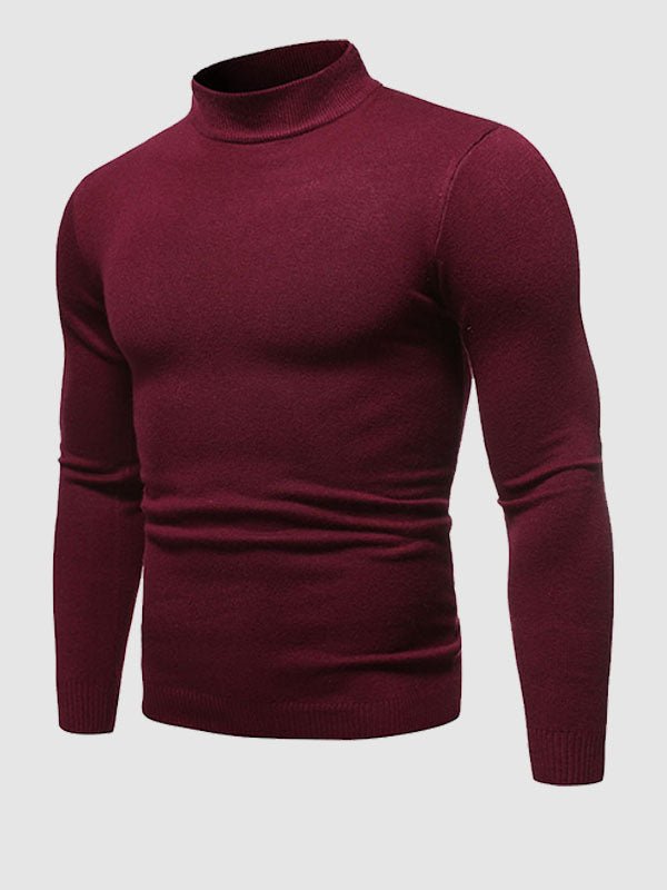Men's elegant slim fit turtleneck sweater, an essential piece for smart casual wear.