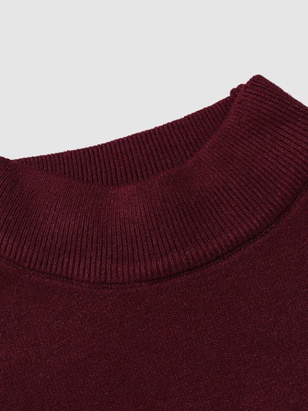 Classic men's long sleeve turtleneck sweater, designed for comfort and a flattering slim fit.