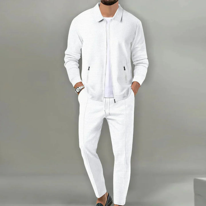 Classic men's two-piece slim fit suit, perfect for weddings, parties, and formal special occasions.