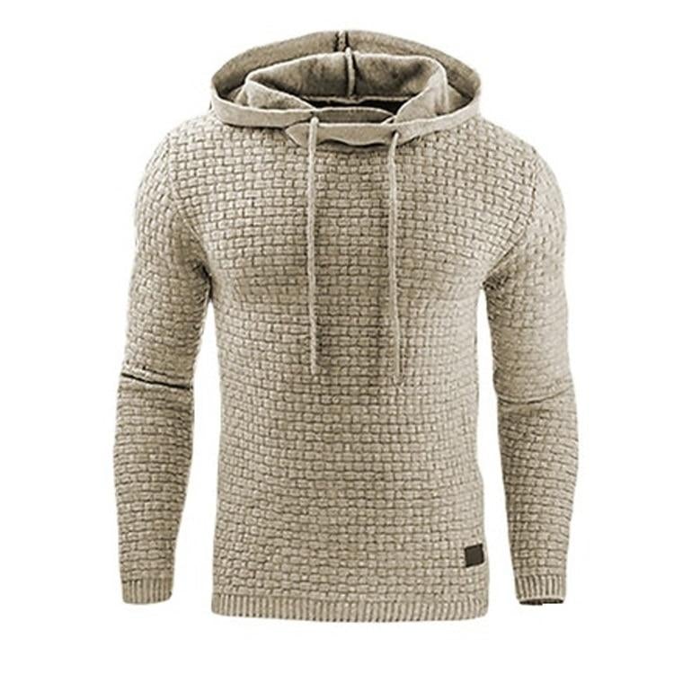 Stylish men's slim fit winter hoodie. A comfortable long-sleeve pullover for modern casual fashion.