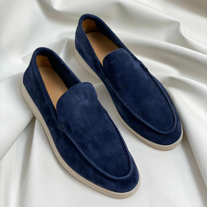 Men's slip-on loafers with durable sole, offering all-day comfort for casual and versatile wear.