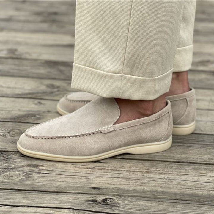 Easy wear men's slip-on loafers in a minimalist style, offering ultimate comfort for daily wear.