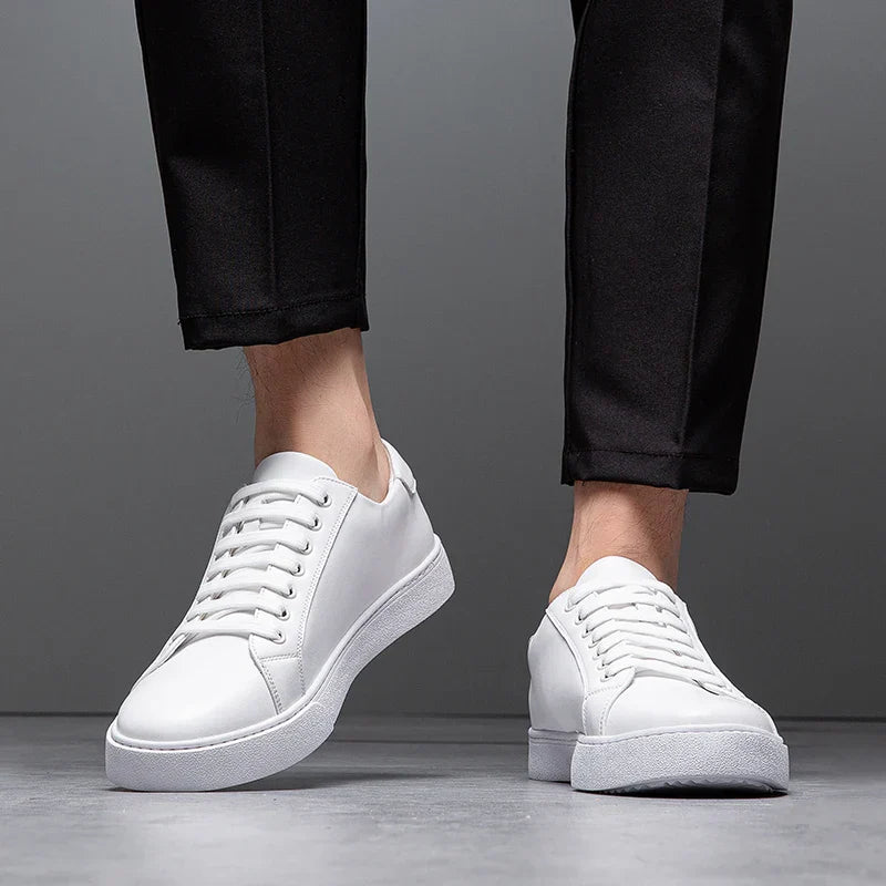 Comfortable men's versatile trainers. Smart casual low-top lace-up sneakers for daily wear.
