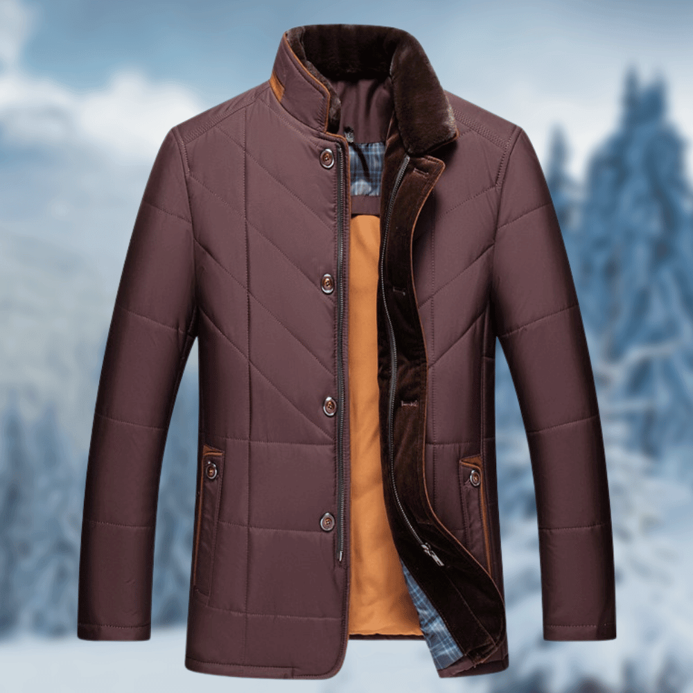 Stylish men's smart casual quilted puffer jacket, perfect for fall fashion & winter warmth. Everyday menswear.