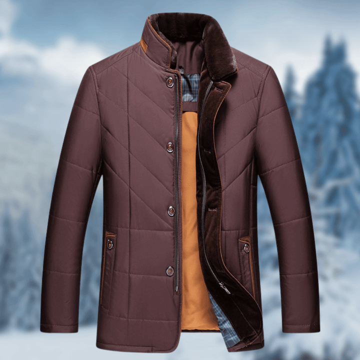 Stylish men's smart casual quilted puffer jacket, perfect for fall fashion & winter warmth. Everyday menswear.