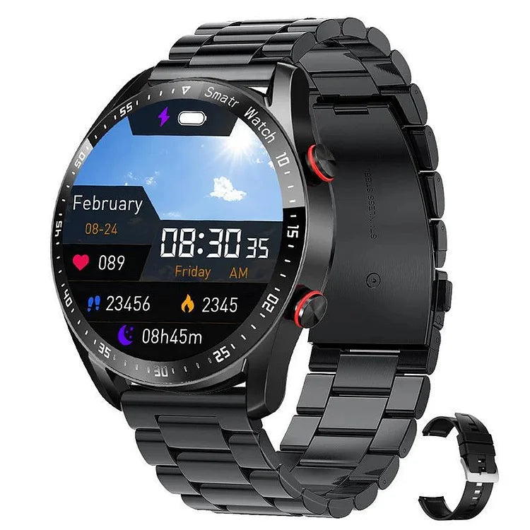 Bluetooth men's digital watch, a wearable tech accessory for daily use.