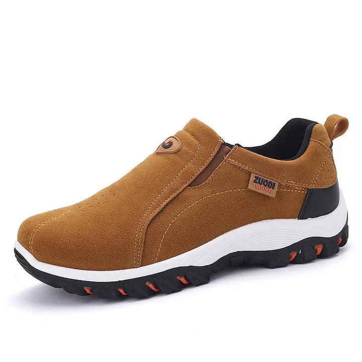 Breathable men's slip-on sneakers, offering lightweight comfort & excellent traction for casual sporty activities.