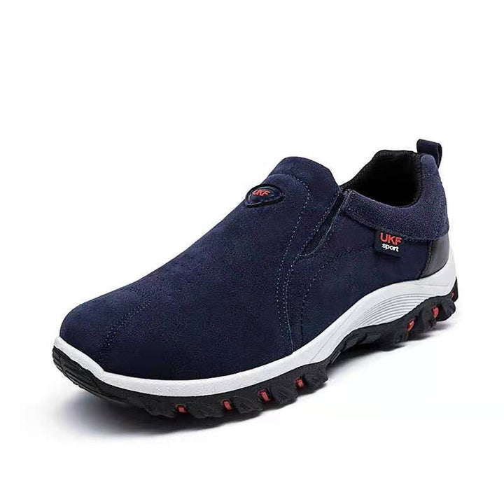 Stylish men's slip-on casual shoes, combining sporty design with lightweight comfort for everyday wear.