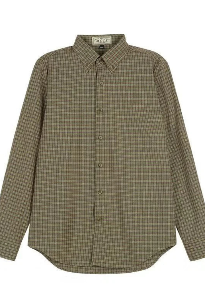 Classic men's striped dress shirt, long sleeve button-down. Versatile for office, business & formal occasions.
