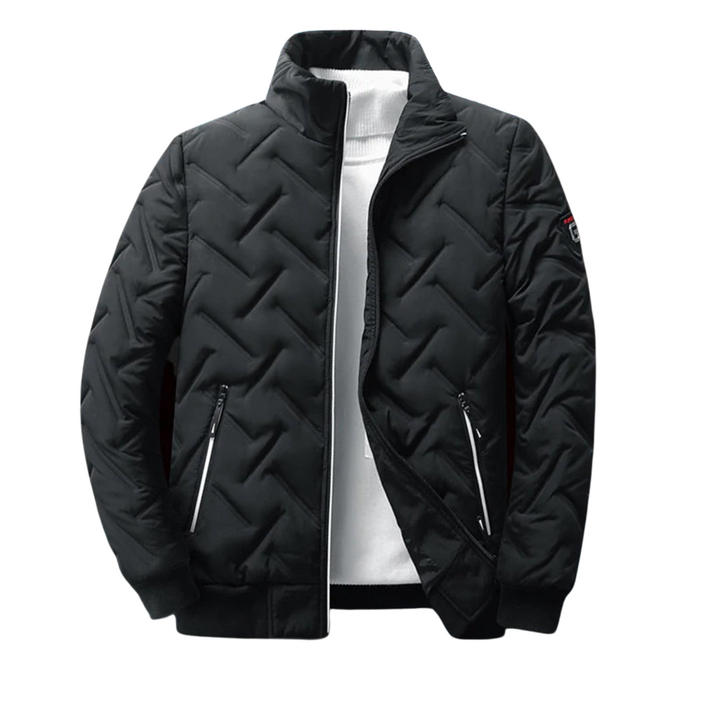 Men's stylish autumn jacket, fashionable and warm, weather resistant casual outerwear.