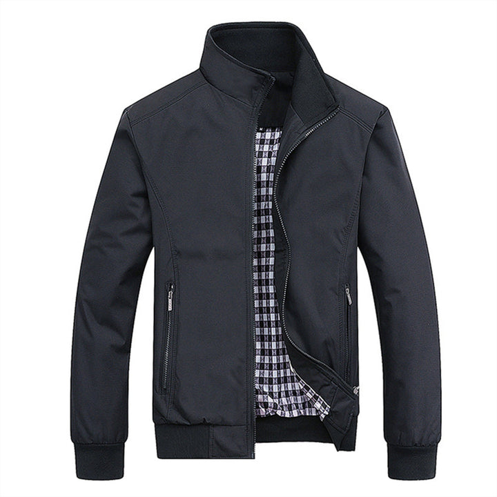 Stylish men's bomber jacket. A versatile everyday fall & spring outerwear piece, perfect for casual men's fashion.