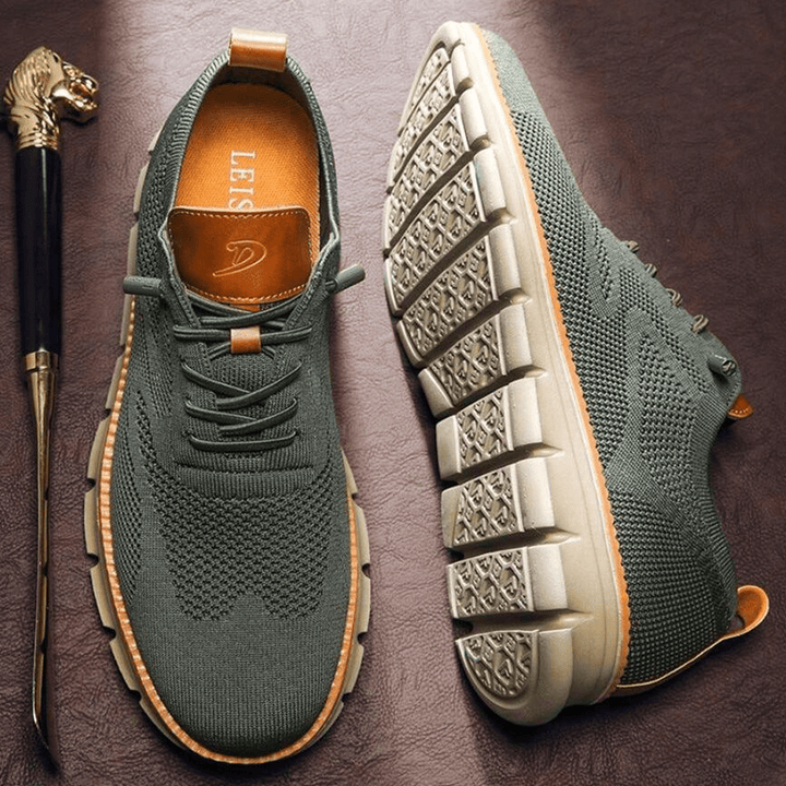 Men's stylish breathable lace-up sneakers, comfortable for everyday wear. Perfect casual footwear.