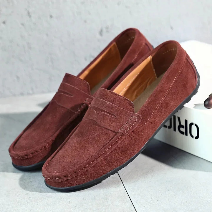 Fashionable men's slip-on loafers, designed for easy wear and supreme comfort. Versatile men's footwear.
