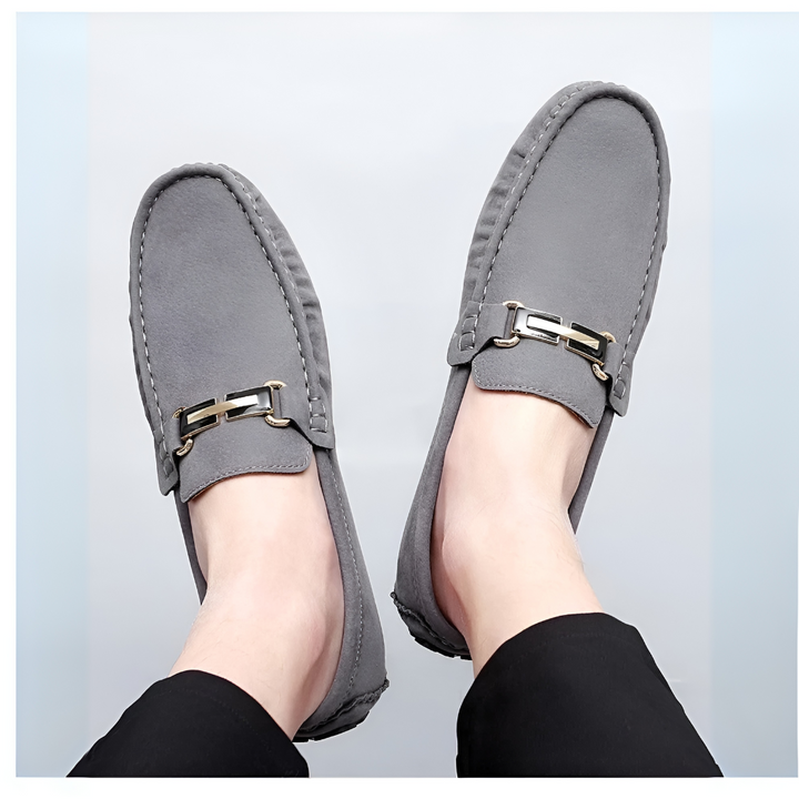 Men's new collection suede slip-on moccasins, designed for ultimate comfort and effortless fashion.