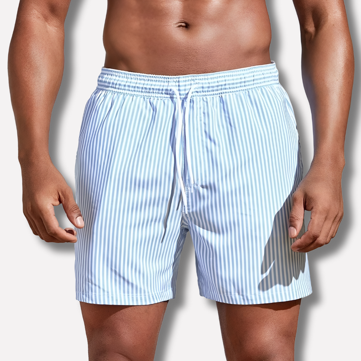 New men's colorful comfort shorts. Stylish & perfect for casual summer daily wear in warm weather.