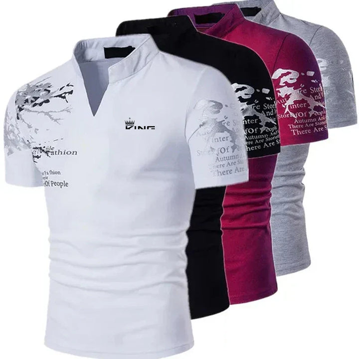 Versatile men's stylish polo shirt for smart casual or everyday fashion. Durable, comfortable short-sleeve top.