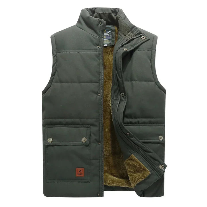 New men's bodywarmer vest, lightweight and padded for comfort, perfect for layering.