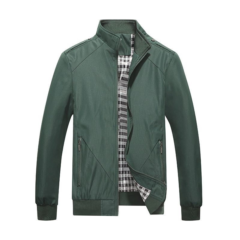 Men's stylish lightweight summer jacket with zipper, perfect for casual spring and everyday wear. Modern outerwear fashion.
