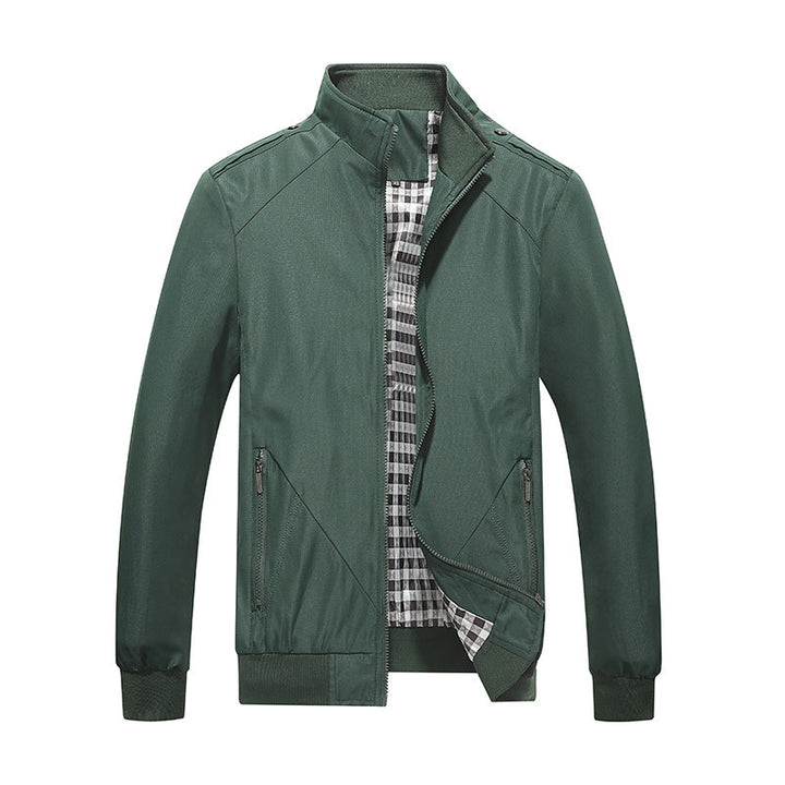 Men's stylish lightweight summer jacket with zipper, perfect for casual spring and everyday wear. Modern outerwear fashion.