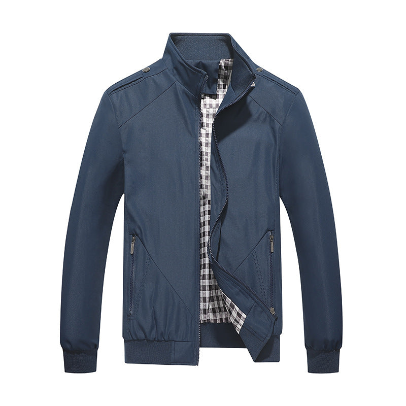 New men's lightweight summer jacket, a stylish & modern zipper outerwear for versatile casual and everyday fashion.