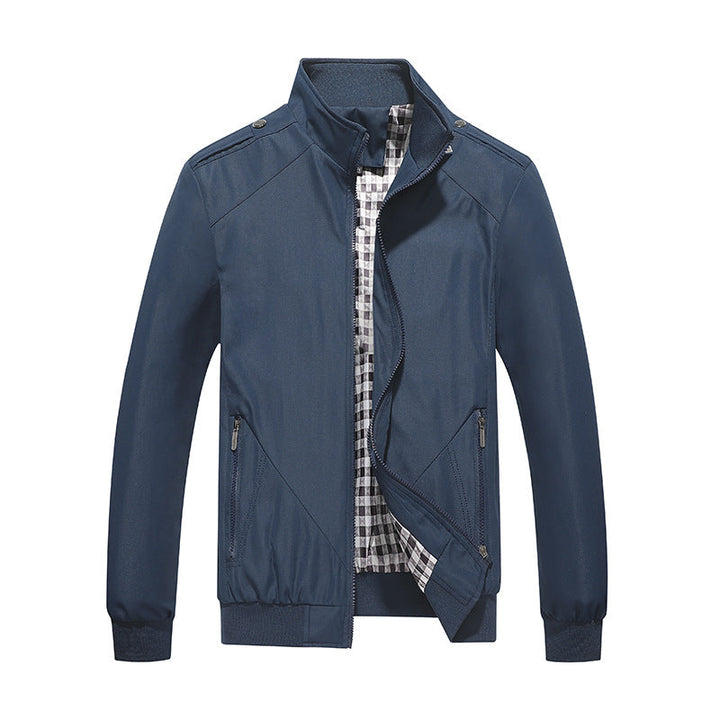 New men's lightweight summer jacket, a stylish & modern zipper outerwear for versatile casual and everyday fashion.