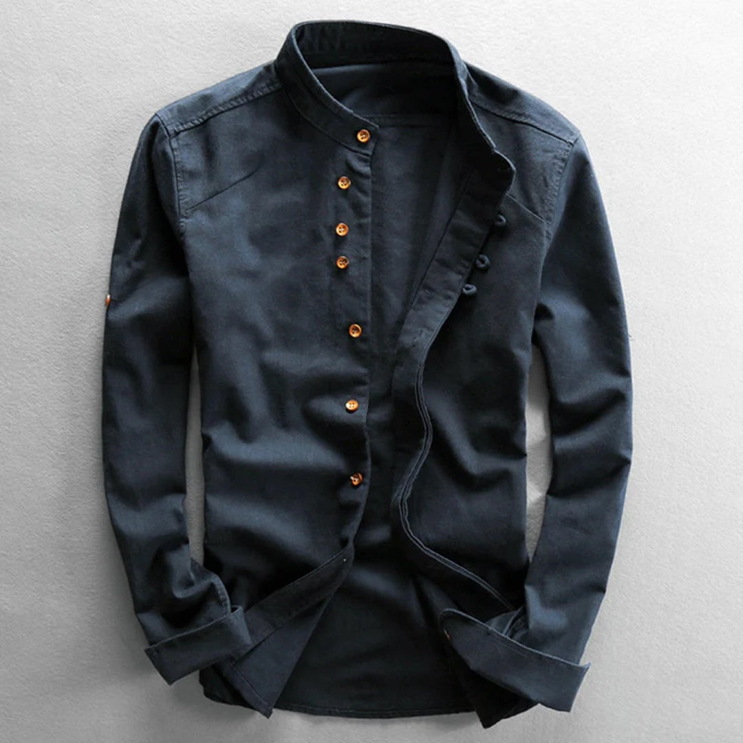 New men's stylish long sleeve comfort shirt. Ideal for smart casual office or relaxed everyday fashion outfits.