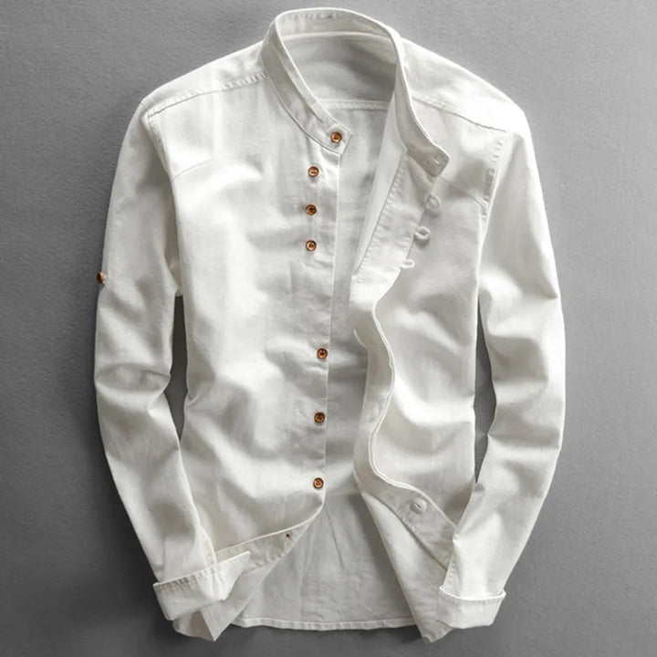 Stylish men's long sleeve office wear shirt. Great for professional looks or comfortable everyday smart casual fashion.