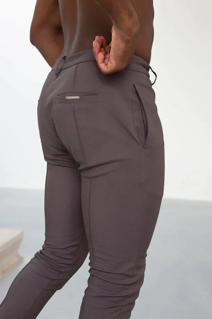 Versatile men's slim fit chinos for modern elegance. Ideal casual trousers or smart workwear.