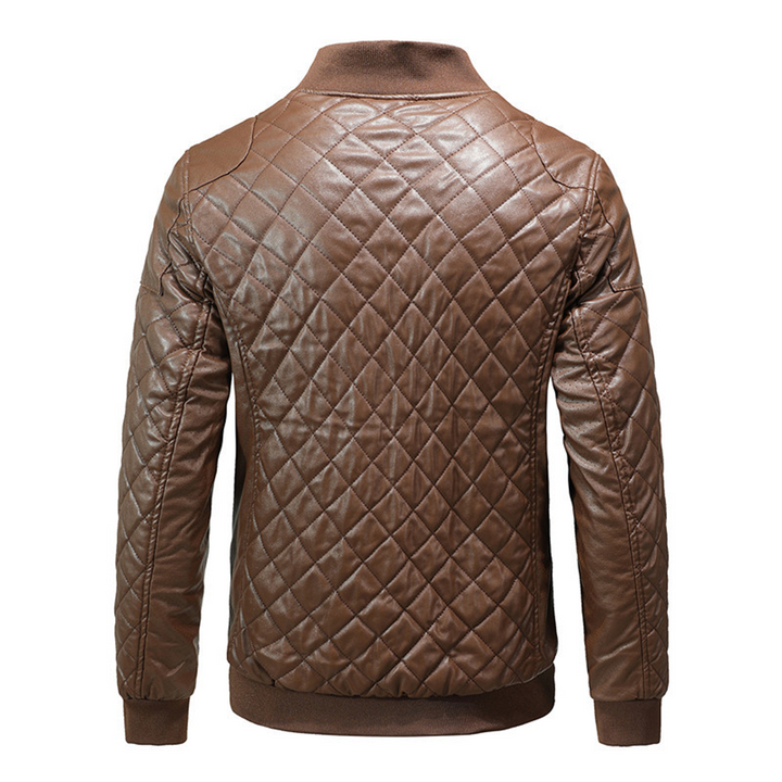 Stylish man wearing a modern slim fit classic men's jacket for a chic everyday look.