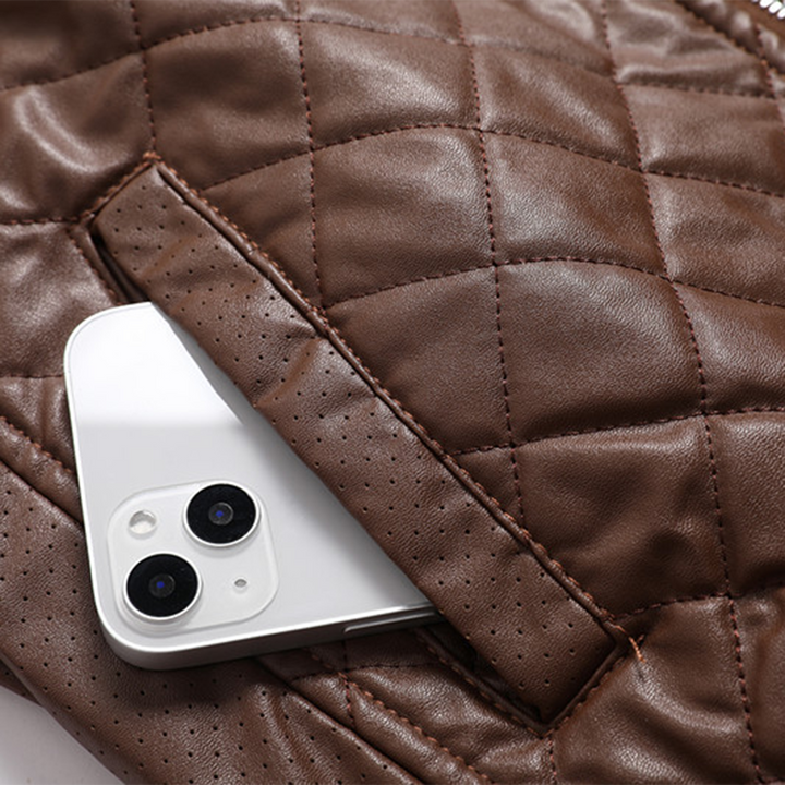 Essential fall & spring men's slim fit jacket, offering classic style and modern fashion appeal.