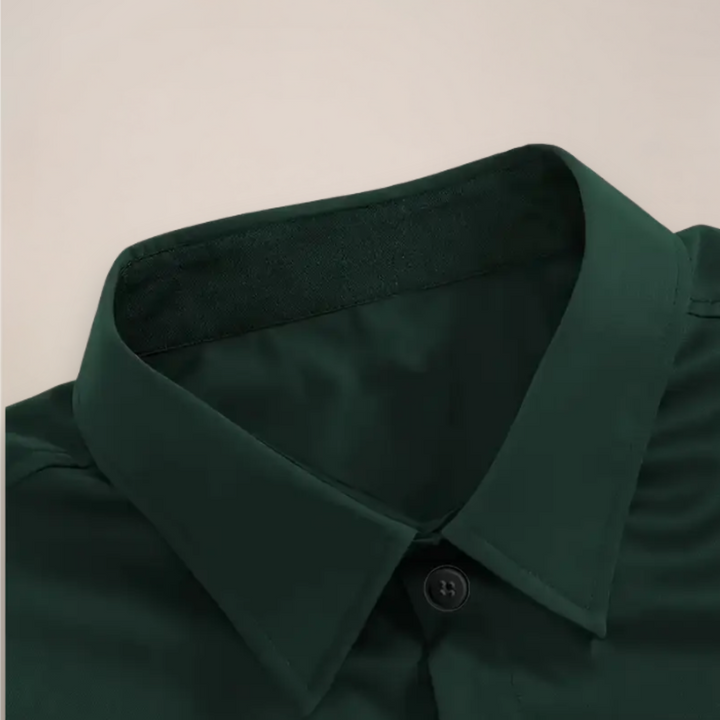 Formal men's white slim fit shirt, long sleeve, cotton blend, perfect for stylish spring business casual
