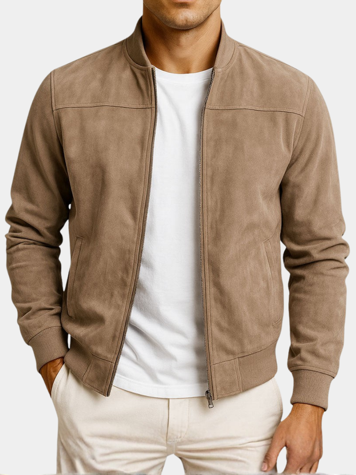 Men's stylish summer jacket with a refined modern fit, perfect lightweight outerwear for spring & casual looks.
