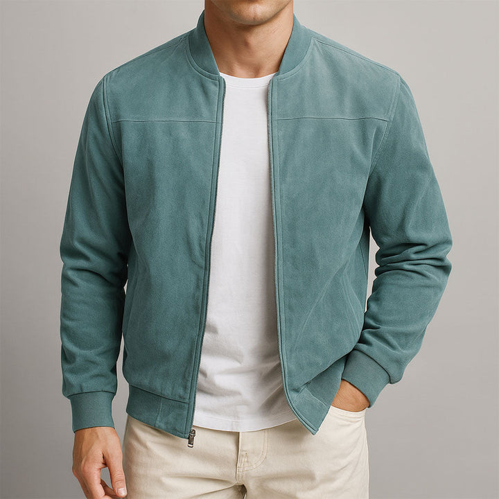 Versatile men's lightweight summer jacket, perfect for spring or mild weather. Smart casual modern fit outerwear.