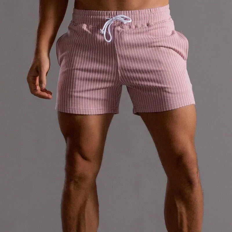 Quick-dry men's stretch shorts for gym, running, & all athletic activities. Comfortable performance wear.