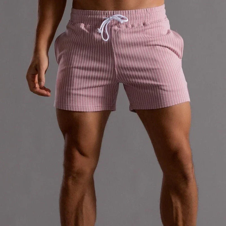 Quick-dry men's stretch shorts for gym, running, & all athletic activities. Comfortable performance wear.
