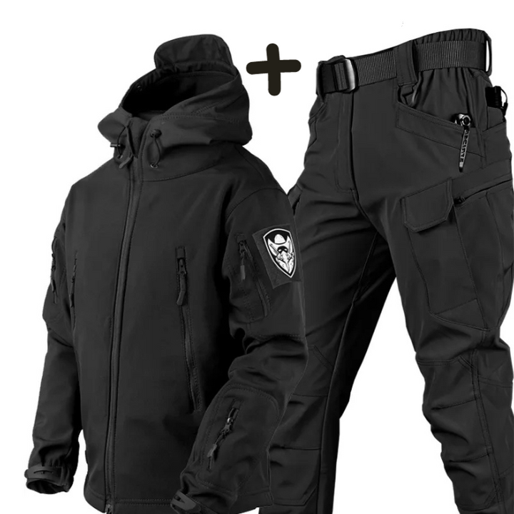 Men's tactical cargo pants, multi-pocket design, rugged for outdoor adventures, military style & casual utility.