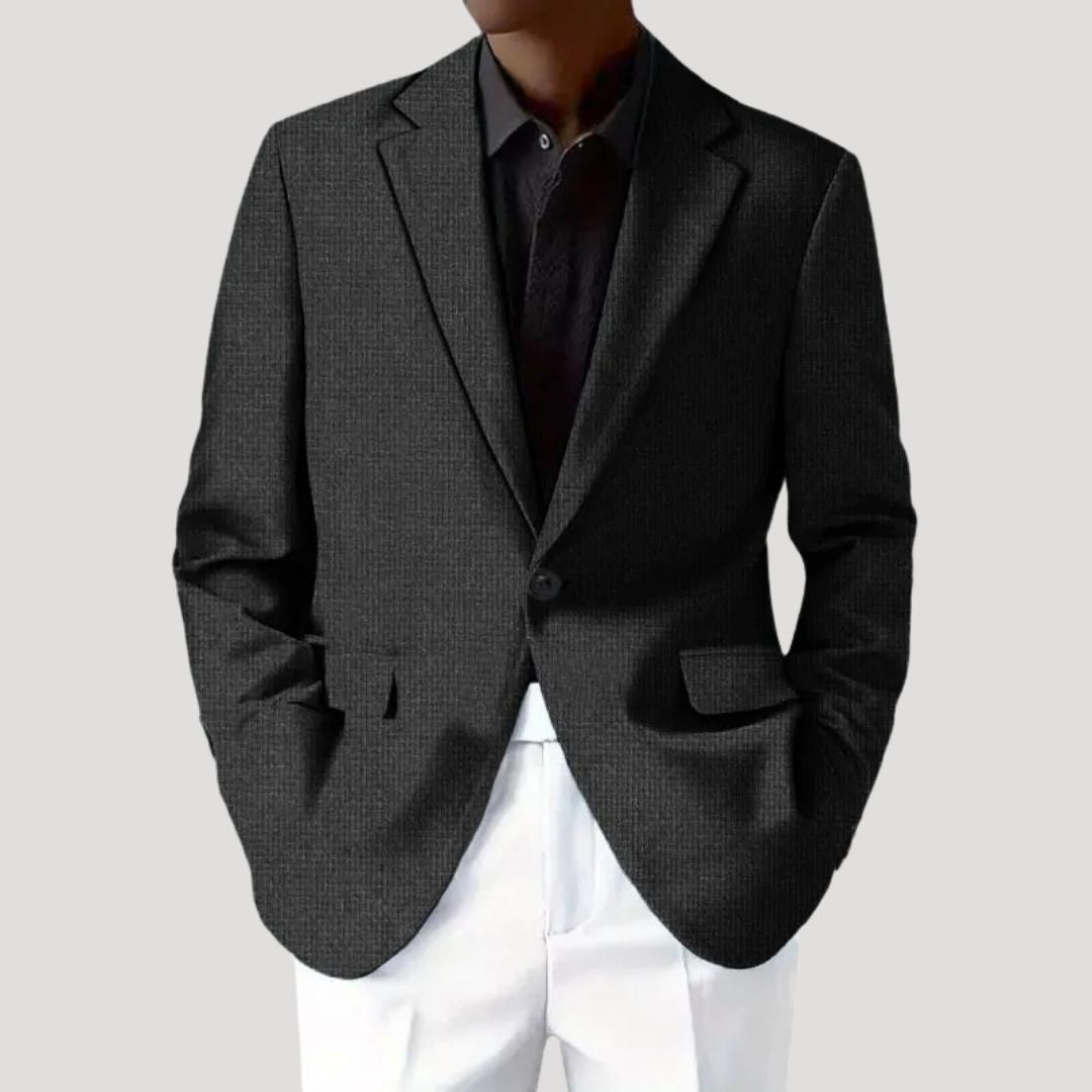 Stylish men's casual blazer jacket, ideal for versatile menswear fashion.