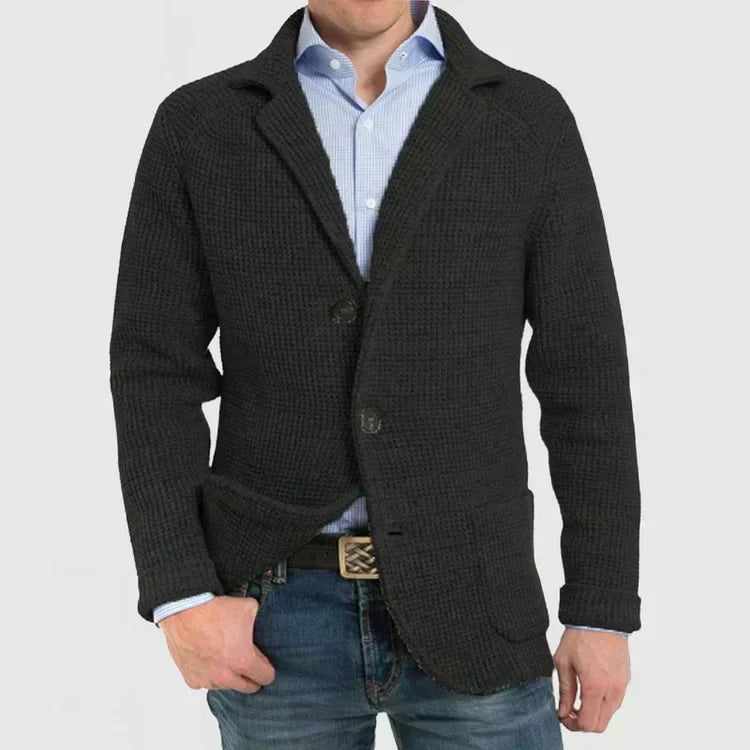 Smart men's two-button blazer jacket. Essential for business attire, office wear & versatile fashion.