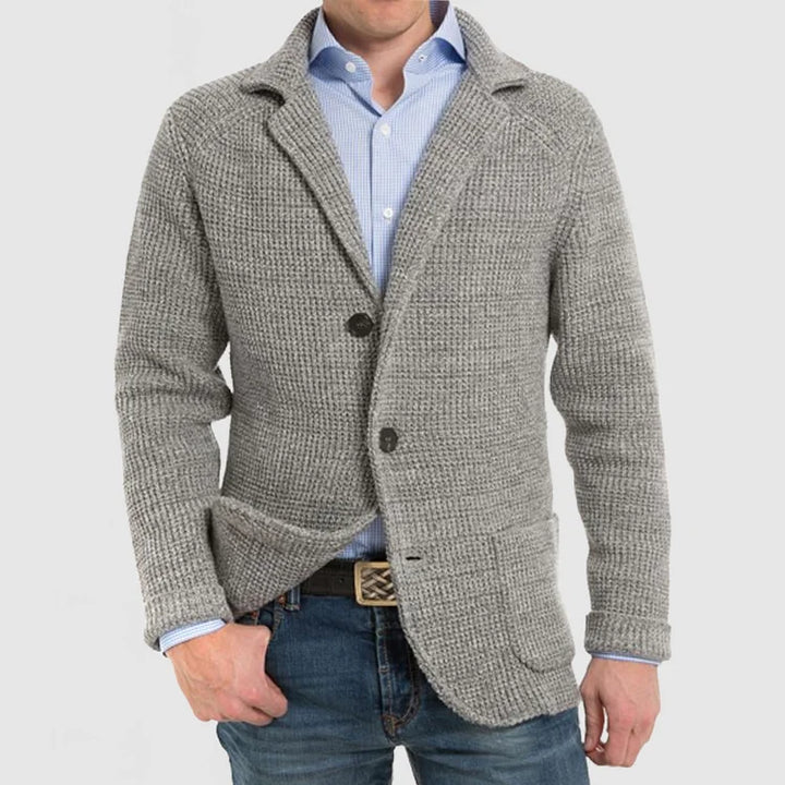 Everyday men's jacket: a versatile two-button blazer for smart-casual men's fashion. Notch lapel style.