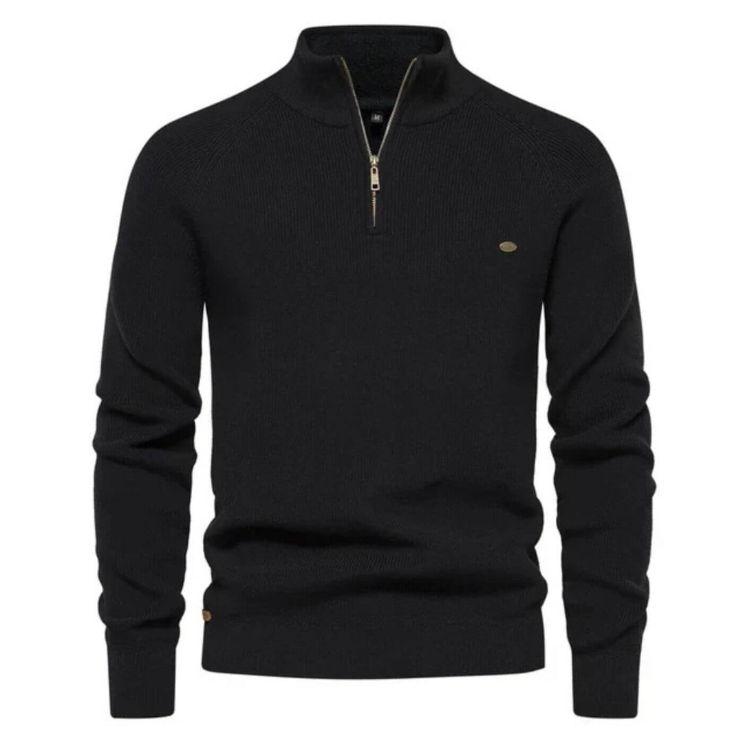 Stylish men's khaki pullover sweater. Ultra soft & comfortable long-sleeve for versatile everyday casual wear.