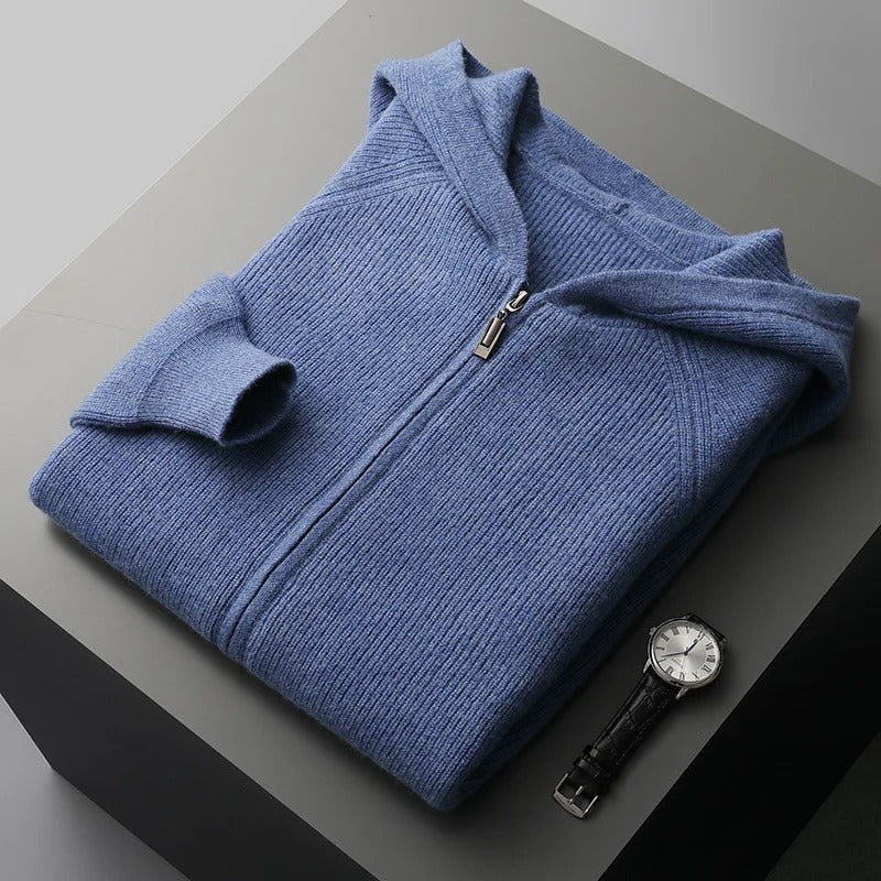 Stylish men's ultra-soft hoodie. Comfortable & warm pullover sweater, versatile for fall & winter.